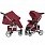 Прогулянкова коляска CARRELLO Vista в льоні +дощовик, Ruby Red